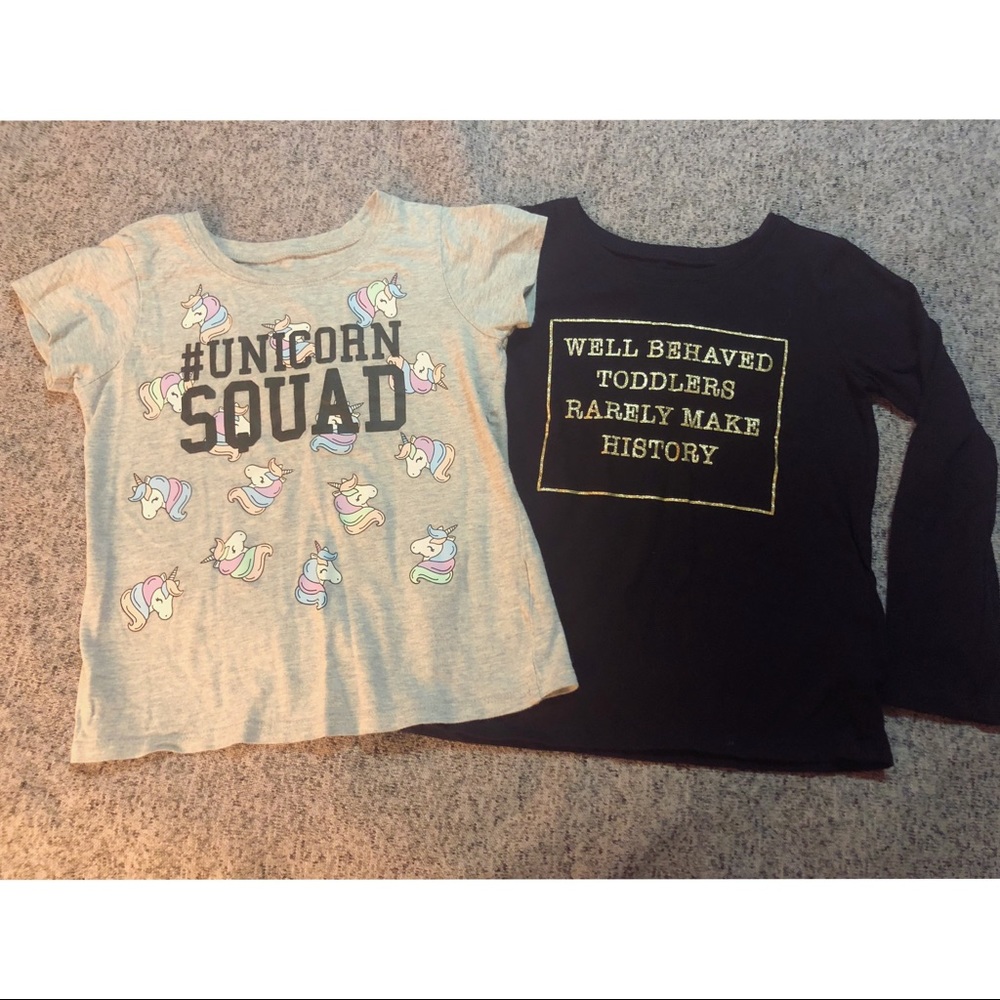 Children Place Graphic Tops Size 5T